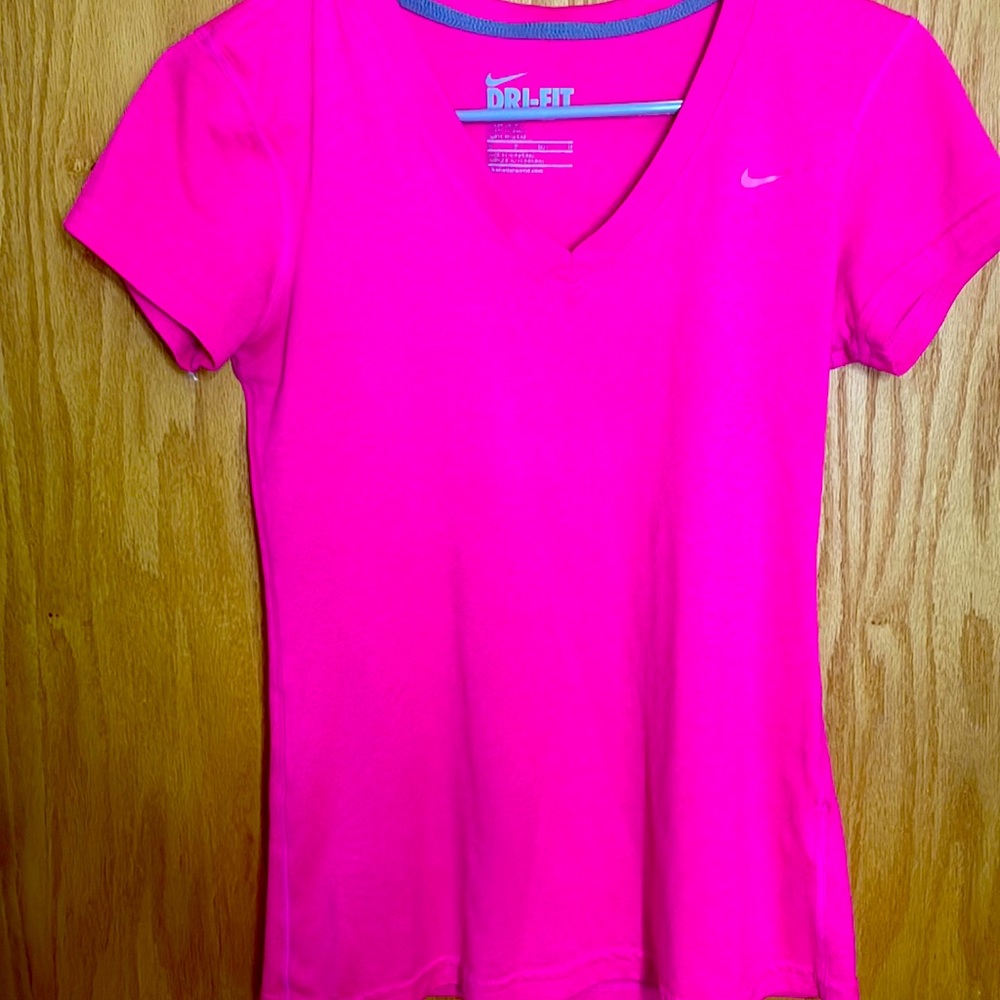 Nike neon pink shirt